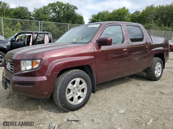 2008 Honda Ridgeline RTL with VIN 2HJYK16528H537171, listed as a Copart auction lot 66348154 with 209,483 mi miles and Salvage Title. Bid and sale history available at carsss.com. Image 1.