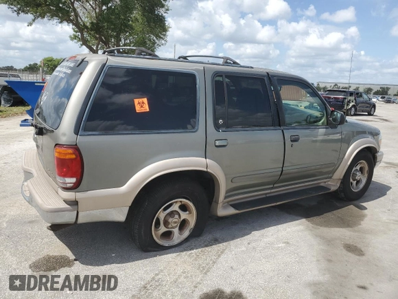 2000 Ford Explorer Eddie Bauer with VIN 1FMZU64E8YZB16294, listed as a Copart auction lot 52494655 with 196,168 mi miles and Salvage title. Bid and sale history available at DreamBid. Image 3.