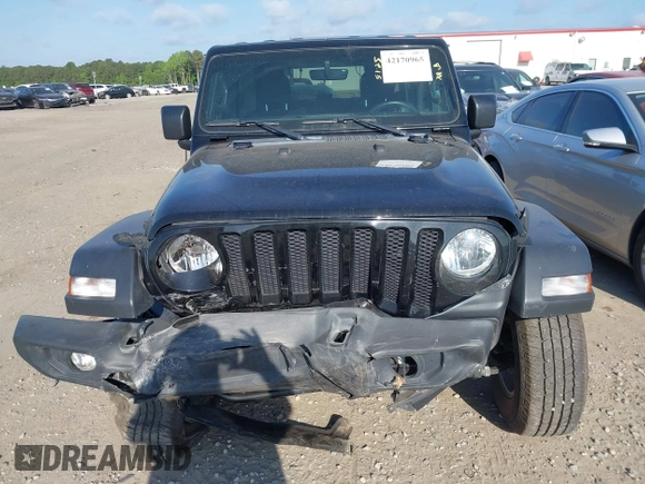 2021 Jeep Wrangler Sport S with VIN 1C4HJXAG6MW744998, listed as a IAAI auction lot 42170965 with 59,373 mi miles and . Bid and sale history available at DreamBid. Image 12.