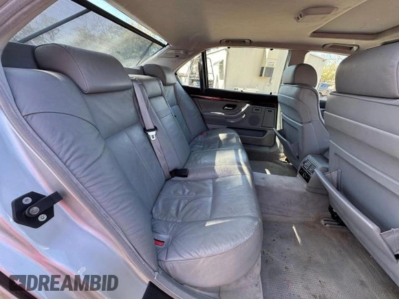 2000 BMW 7 Series 740iL with VIN WBAGH8346YDP07884, listed as a Copart auction lot 46376535 with 165,505 mi miles and Clean Title. Bid and sale history available at carsss.com. Image 6.