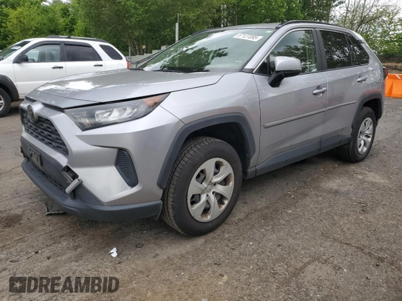 2019 Toyota RAV4 LE with VIN JTMG1RFV4KD004180, listed as a Copart auction lot 57127095 with 71,454 mi miles and Salvage title. Bid and sale history available at DreamBid. Image 1.