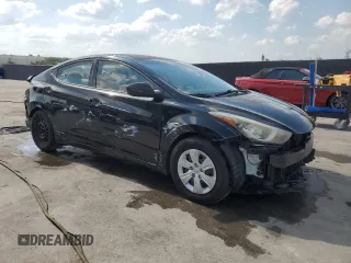 2016 Hyundai Elantra SE with VIN 5NPDH4AEXGH678344, listed as a Copart auction lot 57878685 with Not provided miles and Salvage title. Bid and sale history available at DreamBid. Image 4.