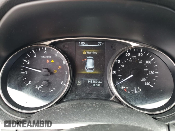 2015 Nissan Rogue SV with VIN KNMAT2MT6FP576395, listed as a Copart auction lot 54565935 with 143,259 mi miles and Salvage Title. Bid and sale history available at DreamBid. Image 9.