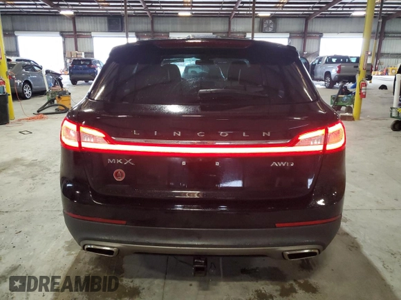 2017 Lincoln MKX Select with VIN 2LMPJ8KR3HBL10935, listed as a Copart auction lot 46146895 with 125,751 mi miles and Salvage Title. Bid and sale history available at carsss.com. Image 6.
