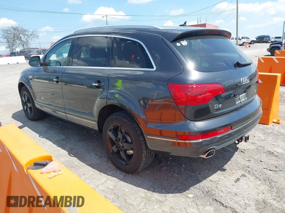 2014 Audi Q7 Premium Plus with VIN WA1LMAFE5ED020880, listed as a IAAI auction lot 42010201 with 123,384 mi miles and . Bid and sale history available at DreamBid. Image 3.
