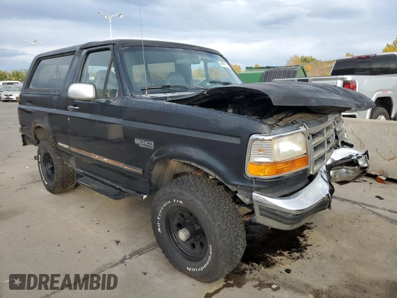 1994 Ford Bronco Custom with VIN 1FMEU15H7RLA79348, listed as a Copart auction lot 76497714 with 204,875 mi miles and Salvage Title. Bid and sale history available at DreamBid. Image 4.