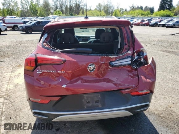 2021 Buick Encore GX Select z VIN KL4MMESL1MB054874, wystawiony jako Copart lot #54382095 z przebiegiem 89 650 mil mil oraz Szkoda całkowita • Salvage title. Historia ofert i sprzedaży dostępna na DreamBid. Obrazek 6.