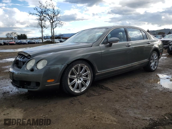 2006 Bentley Flying Spur with VIN SCBBR53WX6C036266, listed as a Copart auction lot 46934505 with 67,390 mi miles and Salvage Title. Bid and sale history available at DreamBid. Image 1.