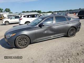 2019 Genesis G80 3.8L z VIN KMTFN4JE2KU322875, wystawiony jako Copart lot #58246895 z przebiegiem 93 822 mil mil oraz Szkoda całkowita • Salvage title. Historia ofert i sprzedaży dostępna na DreamBid. Obrazek 1.