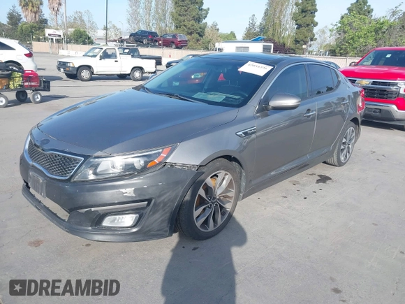 2015 Kia Optima SXL Turbo with VIN 5XXGR4A64FG458369, listed as a IAAI auction lot 42054396 with 143,750 mi miles and . Bid and sale history available at DreamBid. Image 2.