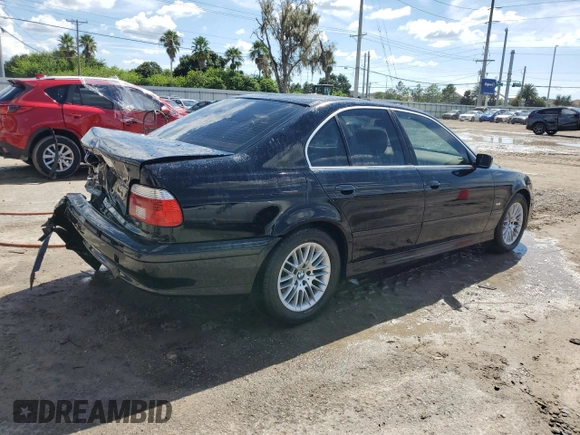 2001 BMW 5 Series 530iA with VIN WBADT63421CF09775, listed as a Copart auction lot 69180694 with 368,937 mi miles and Salvage Title. Bid and sale history available at carsss.com. Image 3.