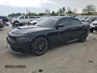 2021 Dodge Charger R/T z VIN 2C3CDXCT2MH594757, wystawiony jako Copart lot #54846315 z przebiegiem 65 822 mil mil oraz Szkoda całkowita • Salvage title. Historia ofert i sprzedaży dostępna na DreamBid. Obrazek 1.