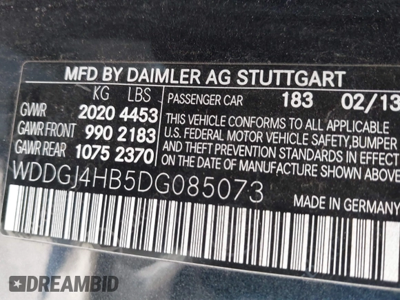 2013 Mercedes-Benz C 250 z VIN WDDGJ4HB5DG085073, wystawiony jako IAAI lot #41696760 z przebiegiem 196 802 mil mil oraz . Historia ofert i sprzedaży dostępna na DreamBid. Obrazek 9.