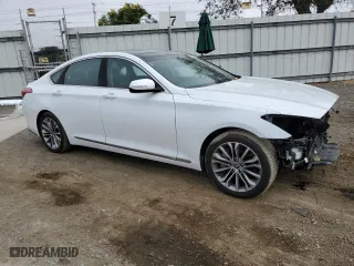 2017 Genesis G80 3.8L with VIN KMHGN4JE7HU171491, listed as a Copart auction lot 72650834 with 113,210 mi miles and Salvage Title. Bid and sale history available at carsss.com. Image 4.