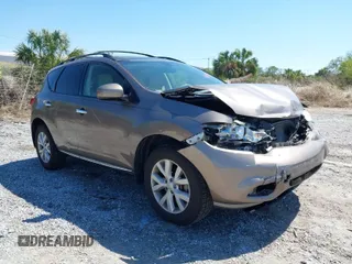 2012 Nissan Murano S with VIN JN8AZ1MU2CW113855, listed as a IAAI auction lot 41815041 with 72,749 mi miles and . Bid and sale history available at carsss.com. Image 1.