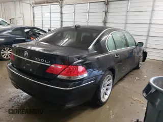 2006 BMW 7 Series 750Li with VIN WBAHN83586DT60156, listed as a Copart auction lot 87630335 with 108,401 mi miles and Salvage Title. Bid and sale history available at carsss.com. Image 3.