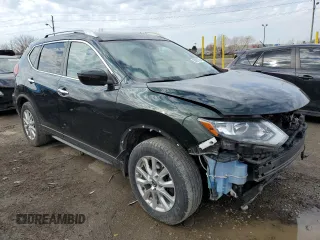 2019 Nissan Rogue S with VIN 5N1AT2MV6KC797056, listed as a Copart auction lot 50787335 with 131,485 mi miles and Salvage Title. Bid and sale history available at carsss.com. Image 4.