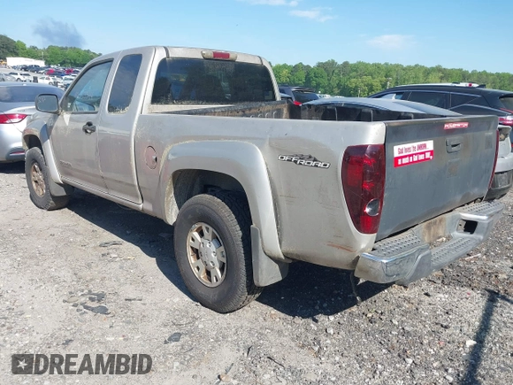 2005 GMC Canyon SLE Z71 with VIN 1GTDS196458115296, listed as a IAAI auction lot 42053344 with 290,209 mi miles. Bid and sale history available at carsss.com. Image 3.