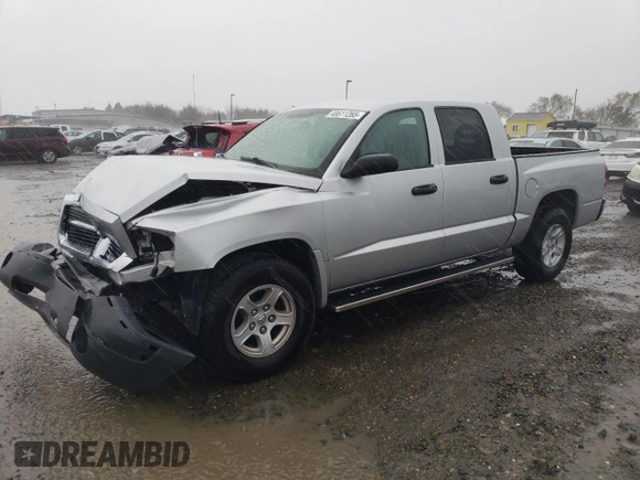 2005 Dodge Dakota SLT with VIN 1D7HE48N05S250870, listed as a Copart auction lot 48611265 with 73,177 mi miles and Salvage Title. Bid and sale history available at DreamBid. Image 1.