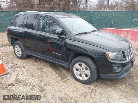 2016 Jeep Compass Latitude with VIN 1C4NJCEBXGD642680, listed as a IAAI auction lot 41511653 with 122,742 mi miles. Bid and sale history available at carsss.com. Image 1.