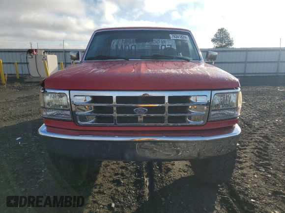 1996 Ford F-150 with VIN 1FTEX14N7TKA17710, listed as a Copart auction lot 76341824 with 215,390 mi miles and Salvage Title. Bid and sale history available at carsss.com. Image 5.