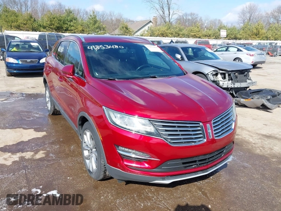 2015 Lincoln MKC z VIN 5LMCJ1A90FUJ32652, wystawiony jako IAAI lot #41853480 z przebiegiem 110 219 mil mil oraz . Historia ofert i sprzedaży dostępna na DreamBid. Obrazek 1.