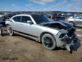 2010 Dodge Charger Police with VIN 2B3AA4CT1AH154391, listed as a Copart auction lot 47130135 with 0 mi miles and Salvage Title. Bid and sale history available at carsss.com. Image 4.