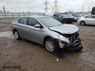 2014 Nissan Sentra S with VIN 3N1AB7AP6EL677862, listed as a Copart auction lot 51350375 with 117,970 mi miles and Salvage Title. Bid and sale history available at carsss.com. Image 4.