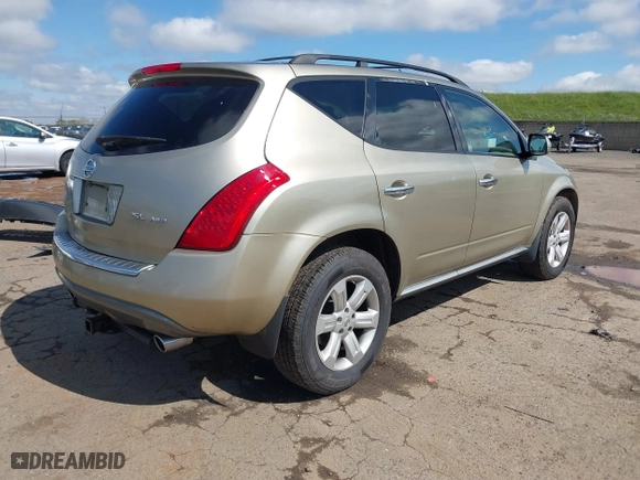 2007 Nissan Murano S with VIN JN8AZ08W47W665126, listed as a IAAI auction lot 41831533 with 160,033 mi miles. Bid and sale history available at carsss.com. Image 4.