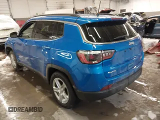 2024 Jeep Compass Latitude with VIN 3C4NJDBNXRT603931, listed as a IAAI auction lot 41597384 with 24,436 mi miles. Bid and sale history available at carsss.com. Image 3.
