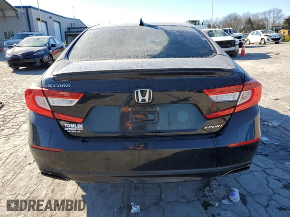 2019 Honda Accord Sedan Sport 1.5T with VIN 1HGCV1F39KA025659, listed as a Copart auction lot 88070025 with 82,708 mi miles and Salvage Title. Bid and sale history available at carsss.com. Image 6.