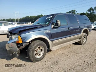 2000 Ford Excursion Limited z VIN 1FMNU42F5YEA90629, wystawiony jako Copart lot #58949025 z przebiegiem 449 482 mil mil oraz Szkoda całkowita • Salvage title. Historia ofert i sprzedaży dostępna na DreamBid. Obrazek 1.