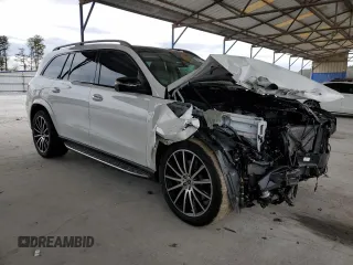 2024 Mercedes-Benz GLS 580 z VIN 4JGFF8FE8RB215195, wystawiony jako Copart lot #86010634 z przebiegiem 10 675 mil mil oraz Szkoda całkowita • Salvage title. Historia ofert i sprzedaży dostępna na DreamBid. Obrazek 4.