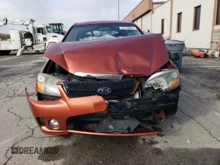2009 Kia Spectra with VIN KNAFE241395024865, listed as a Copart auction lot 81750874 with 179,834 mi miles and Salvage Title. Bid and sale history available at carsss.com. Image 5.