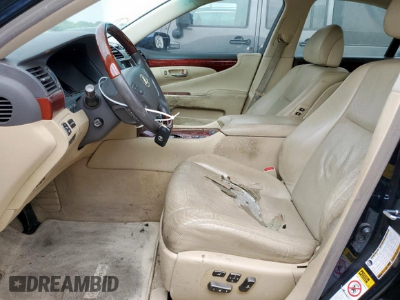 2008 Lexus LS 460 z VIN JTHBL46F385082774, wystawiony jako Copart lot #57446015 z przebiegiem 195 602 mil mil oraz Szkoda całkowita • Salvage title. Historia ofert i sprzedaży dostępna na DreamBid. Obrazek 7.