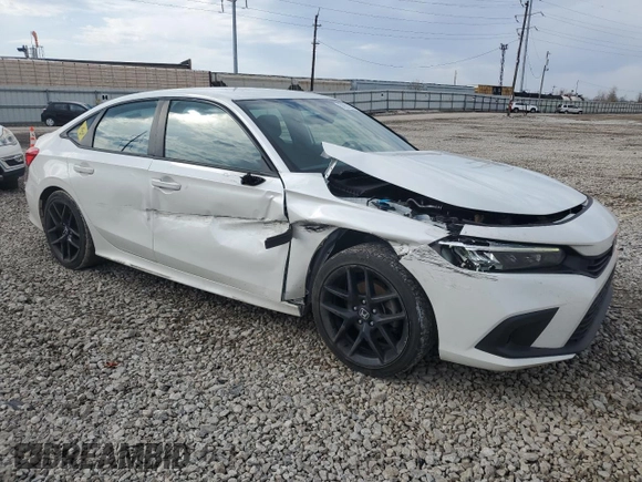 2022 Honda Civic Sedan Sport with VIN 2HGFE2F59NH591427, listed as a Copart auction lot 50937185 with 66,567 mi miles and Salvage Title. Bid and sale history available at carsss.com. Image 4.