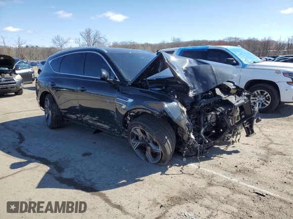 2025 Genesis GV80 Prestige with VIN KMUHEESC4SU231985, listed as a Copart auction lot 51812605 with Not Provided miles and Salvage Title. Bid and sale history available at DreamBid. Image 4.