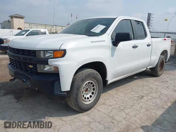 2021 Chevrolet Silverado 1500 Work Truck with VIN 1GCRYAEF6MZ216391, listed as a IAAI auction lot 42222436 with 56,286 mi miles and . Bid and sale history available at DreamBid. Image 2.