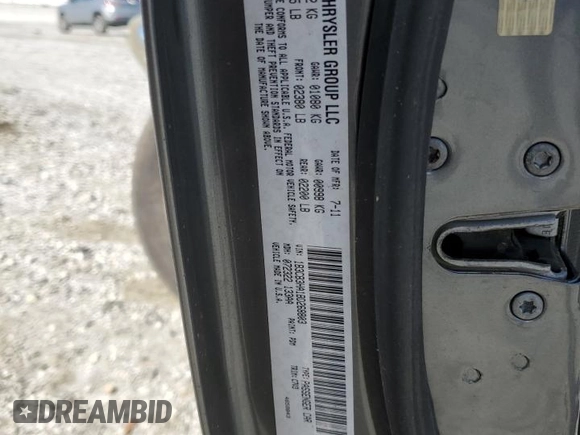 2011 Dodge Caliber Mainstreet z VIN 1B3CB3HA1BD268803, wystawiony jako Copart lot #54800865 z przebiegiem 180 293 mil mil oraz Szkoda całkowita • Salvage title. Historia ofert i sprzedaży dostępna na DreamBid. Obrazek 13.