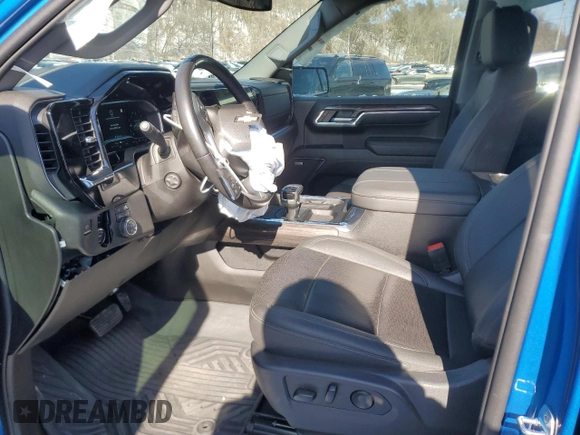 2023 Chevrolet Silverado 1500 LTZ with VIN 1GCUDGE82PZ121034, listed as a Copart auction lot 45558035 with 19,243 mi miles and Salvage Title. Bid and sale history available at carsss.com. Image 7.