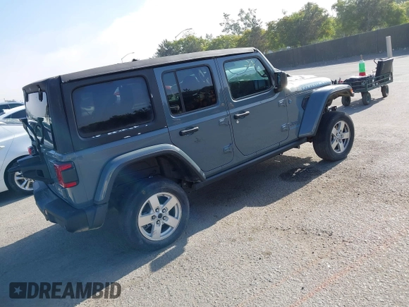2024 Jeep Wrangler Rubicon with VIN 1C4RJXR67RW149021, listed as a IAAI auction lot 42510809 with 10,722 mi miles and . Bid and sale history available at DreamBid. Image 4.