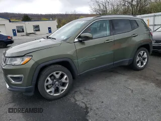 2020 Jeep Compass Limited with VIN 3C4NJDCB1LT111686, listed as a Copart auction lot 53368705 with 96,856 mi miles and Salvage Title. Bid and sale history available at carsss.com. Image 1.