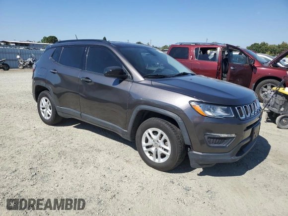2017 Jeep Compass Sport с VIN 3C4NJCAB4HT629389, выставлен на аукционе Copart как лот 65081995 с пробегом 144 119 миль миль и Чистый • Clean title. История ставок и продаж доступна на DreamBid. Изображение 4.