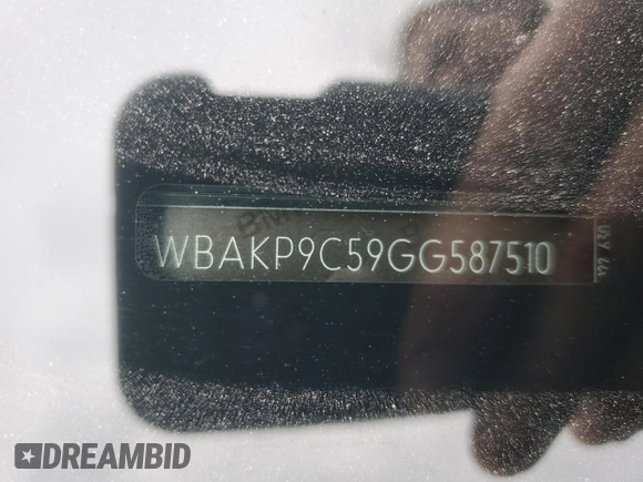2016 BMW 5 Series 550i xDrive with VIN WBAKP9C59GG587510, listed as a Copart auction lot 80777474 with Not provided miles and Clean title. Bid and sale history available at DreamBid. Image 12.