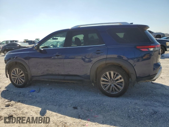 2023 Nissan Pathfinder SL z VIN 5N1DR3CB5PC214556, wystawiony jako Copart lot #55516955 z przebiegiem 34 942 mil mil oraz Szkoda całkowita • Salvage title. Historia ofert i sprzedaży dostępna na DreamBid. Obrazek 2.