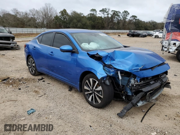 2024 Nissan Sentra SV with VIN 3N1AB8CVXRY213001, listed as a Copart auction lot 47650615 with 11,812 mi miles and Salvage Title. Bid and sale history available at DreamBid. Image 4.
