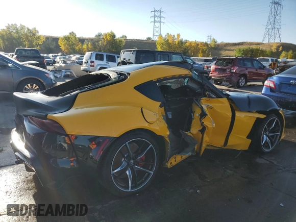 2022 Toyota GR Supra 3.0 with VIN WZ1DB0C09NW048030, listed as a Copart auction lot 62648894 with 0 mi miles and Non Repairable. Bid and sale history available at carsss.com. Image 3.