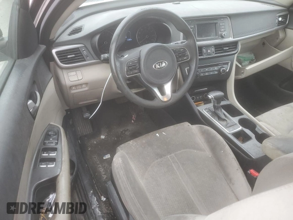 2016 Kia Optima LX with VIN 5XXGT4L36GG041728, listed as a Copart auction lot 50173395 with 153,485 mi miles and Salvage Title. Bid and sale history available at carsss.com. Image 8.