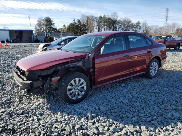 2015 Volkswagen Passat 1.8T Limited Edition with VIN 1VWAT7A31FC029153, listed as a Copart auction lot 45638115 with 148,602 mi miles and Salvage Title. Bid and sale history available at carsss.com. Image 1.