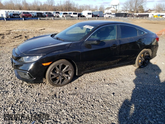 2020 Honda Civic Sedan Sport with VIN 19XFC2F83LE211893, listed as a Copart auction lot 88170695 with 47,260 mi miles and Salvage Title. Bid and sale history available at carsss.com. Image 1.